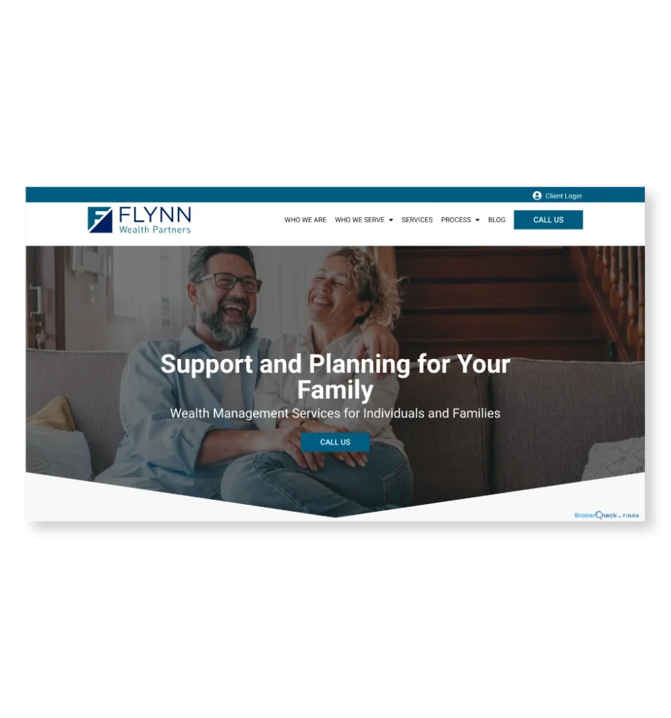 Flynn Wealth Partners website. Written and designed by Hughes Integrated.