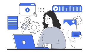 Business woman, manager or seo specialist
