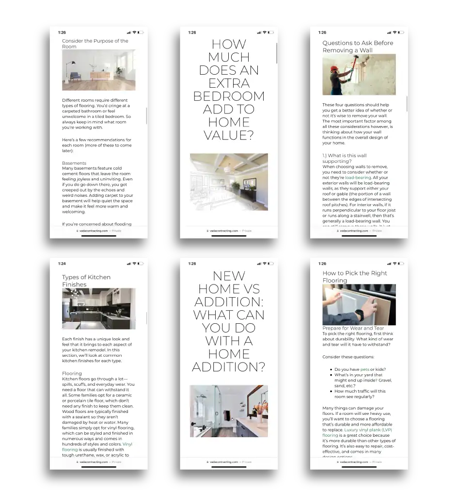 VADA Contracting blog post mockup done by Hughes Integrated